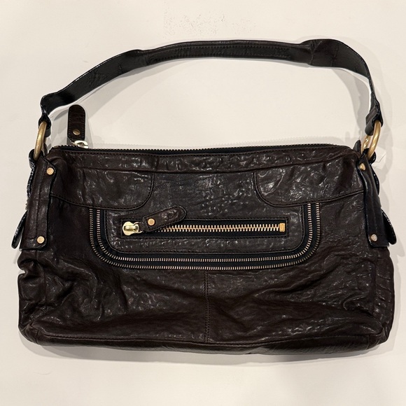 BCBGMaxAzria Dark Brown Leather Handbag - NWOT
